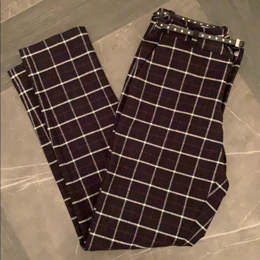 Scotch & Soda flannel plaid trousers